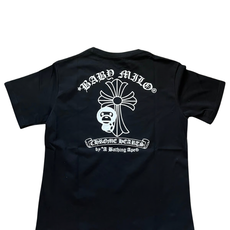Bape x Chrome Hearts Black T-Shirt