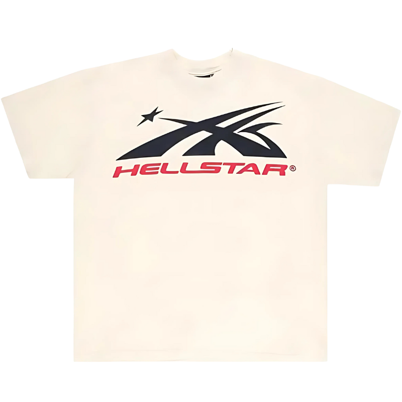 Hellstar Gel Sport Logo T-Shirt 'White/Red'