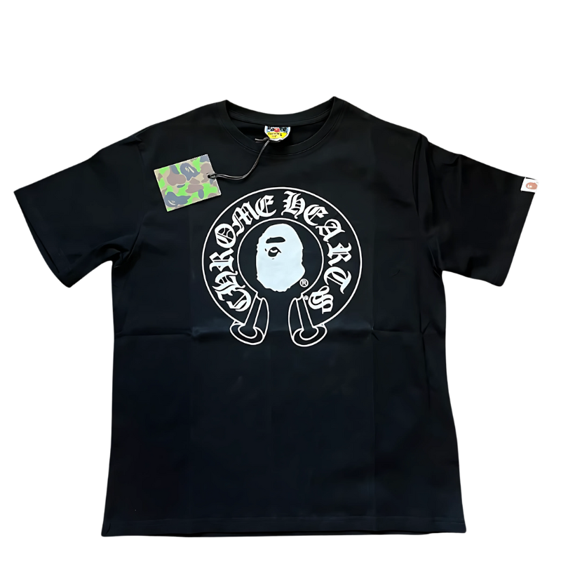 Bape x Chrome Hearts Black T-Shirt
