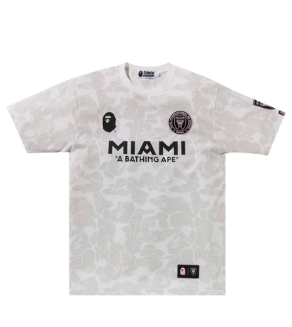 BAPE x Inter Miami CF Camo White Tee
