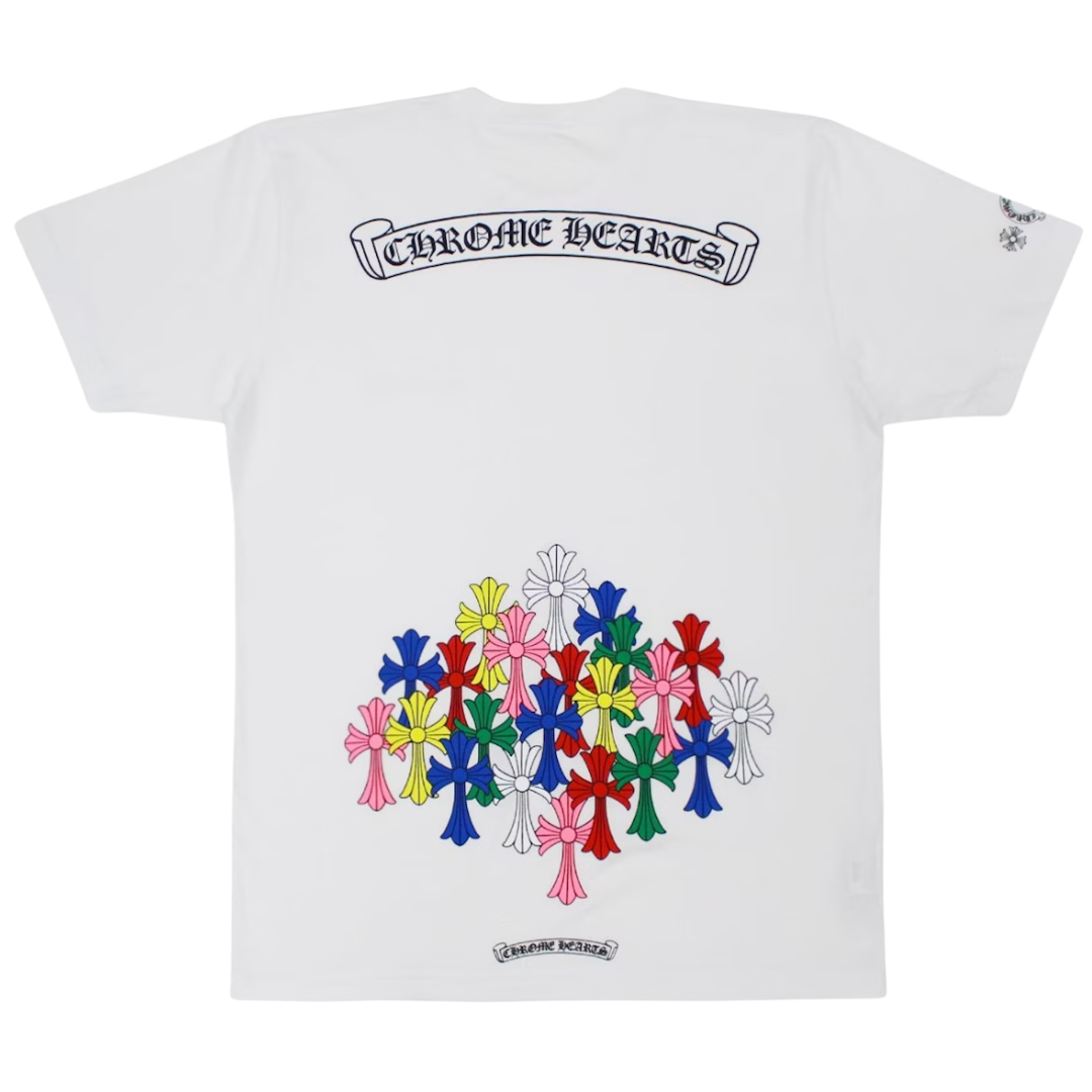 Chrome Hearts Multi Color Cross T-Shirt (White)