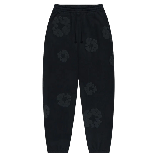 Denim Tears Cotton Wreath sweatpants (Monochrome Black)