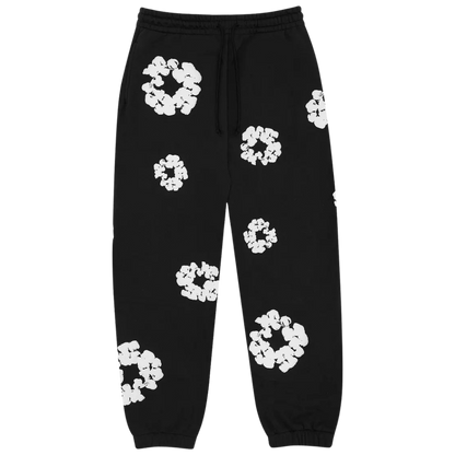 Denim Tears Cotton Wreath Sweatpants (Black/White)