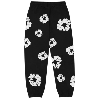 Denim Tears Cotton Wreath Sweatpants (Black/White)