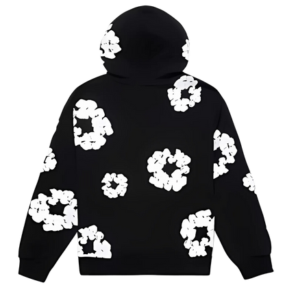 Denim Tears Black Cotton Hoodie (BLACK)