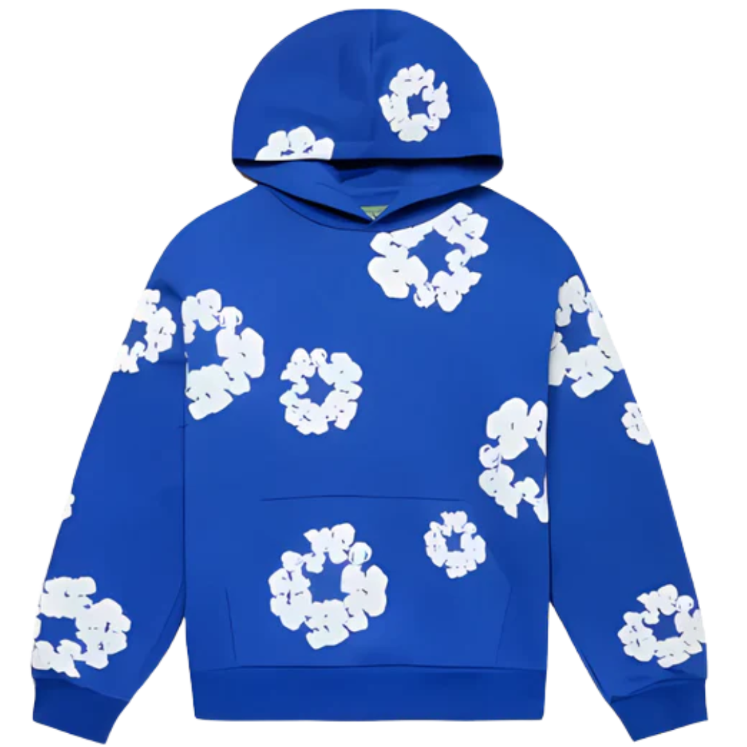 Denim Tears Cotton Wreath hoodie (Royal Blue)