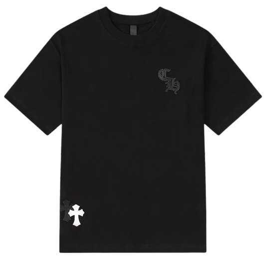 Chrome Hearts CH Leather Cross T-Shirt (Black)