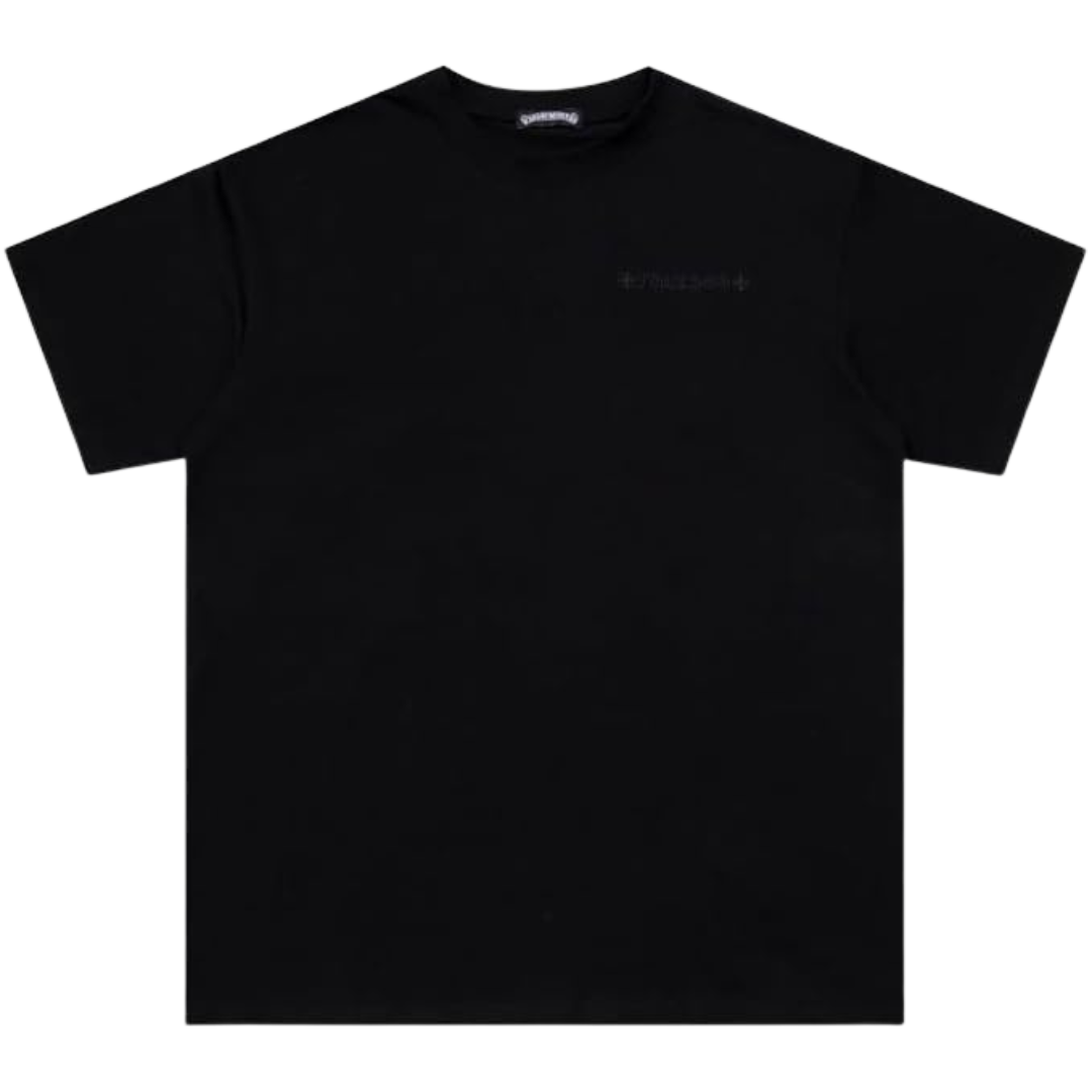 Chrome Hearts "Fuck You" Black Leather Cross T-Shirt
