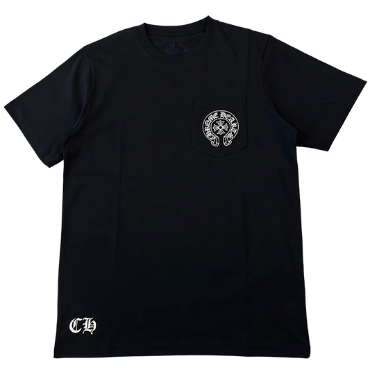 Chrome Hearts "Los Angeles" Horseshoe Pocket T-Shirt (Black)
