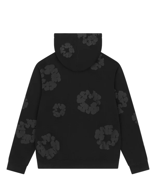Denim Tears Cotton Wreath Hoodie (Black Monochrome)