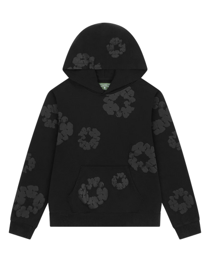 Denim Tears Cotton Wreath Hoodie (Black Monochrome)