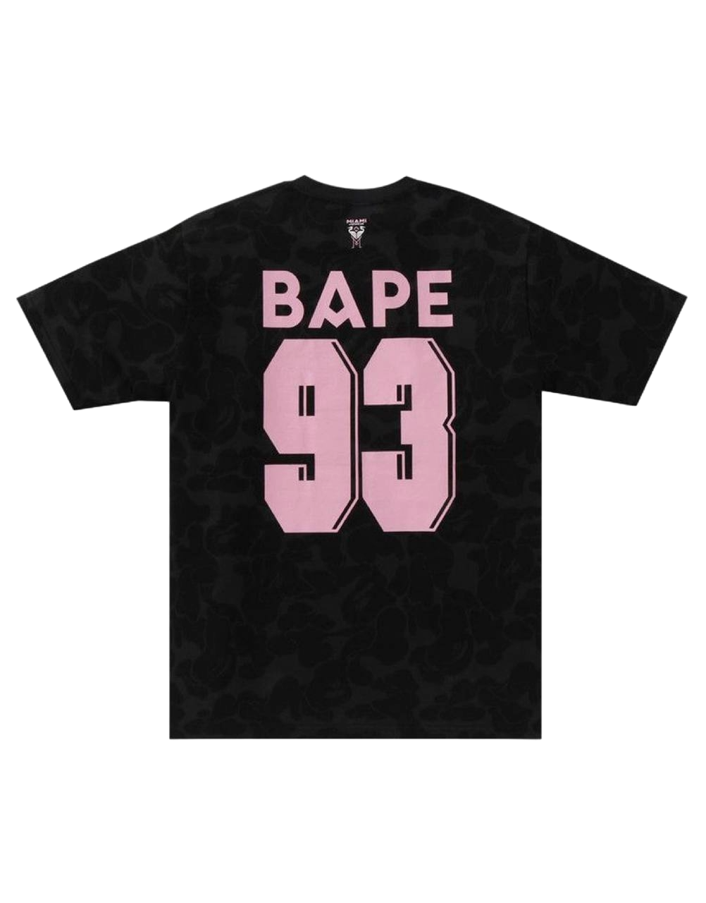 BAPE x Inter Miami CF Camo Black Tee