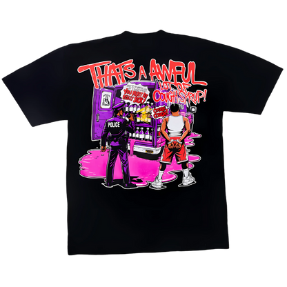 Awful Lot Of Cough Syrup Juiceman Black T-Shirt