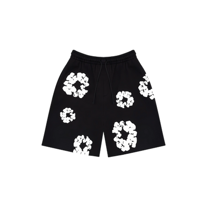 Denim Tears Cotton Wreath Shorts (Black/White)