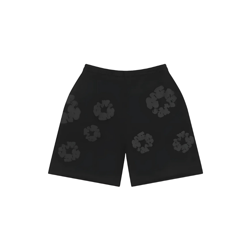 Denim Tears Cotton Wreath Shorts (Monochrome Black)