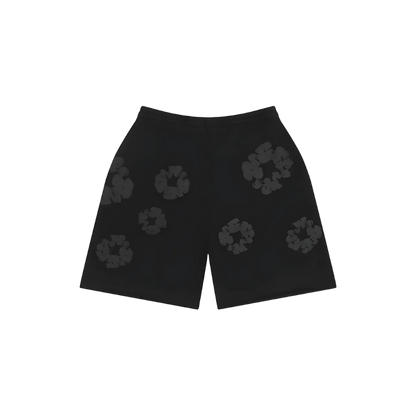 Denim Tears Cotton Wreath Shorts (Monochrome Black)