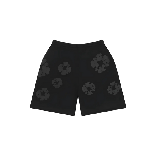Denim Tears Cotton Wreath Shorts (Monochrome Black)