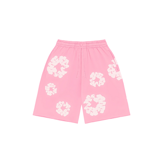Denim Tears Cotton Wreath Shorts (pink)