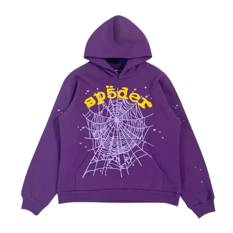 Sp5der OG Purple Star V2 Hoodie