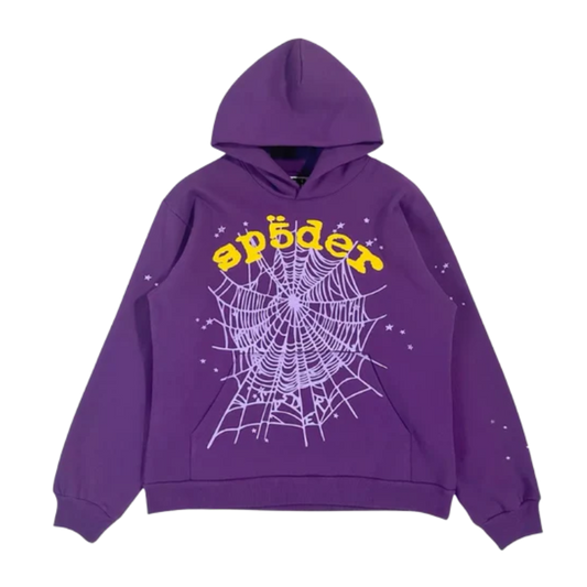 Sp5der OG Purple Star V2 Hoodie