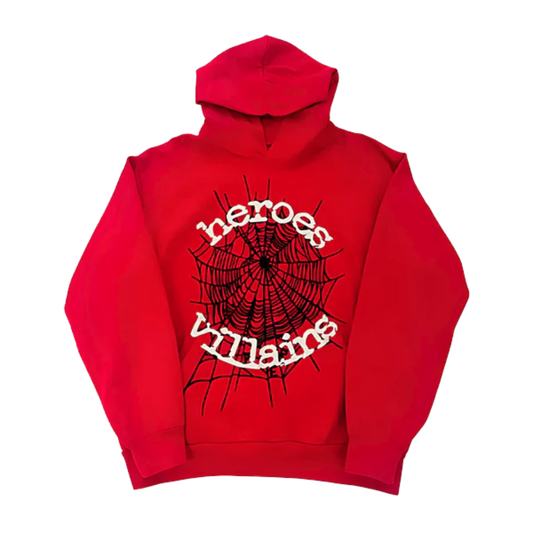 Sp5der Red Heroes & Villains hoodie
