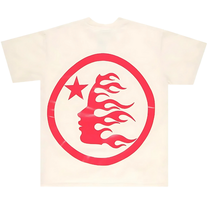 Hellstar Gel Sport Logo T-Shirt 'White/Red'