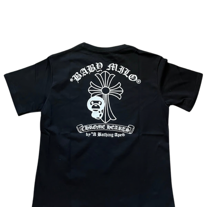 Bape x Chrome Hearts Black T-Shirt