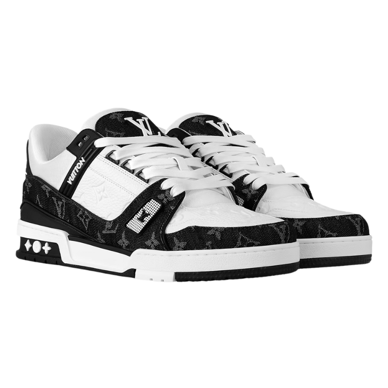 Louis Vuitton Black/White Trainer Sneaker
