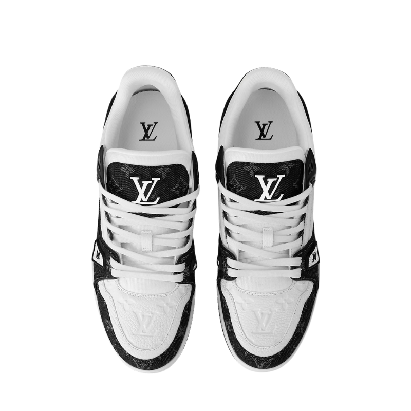 Louis Vuitton Black/White Trainer Sneaker