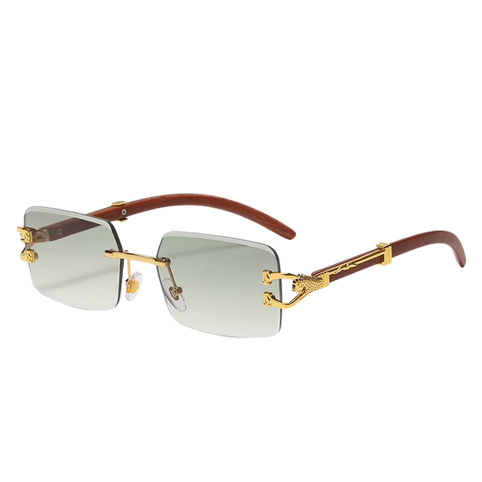 Cartier Wooden Gold Leopard Frames