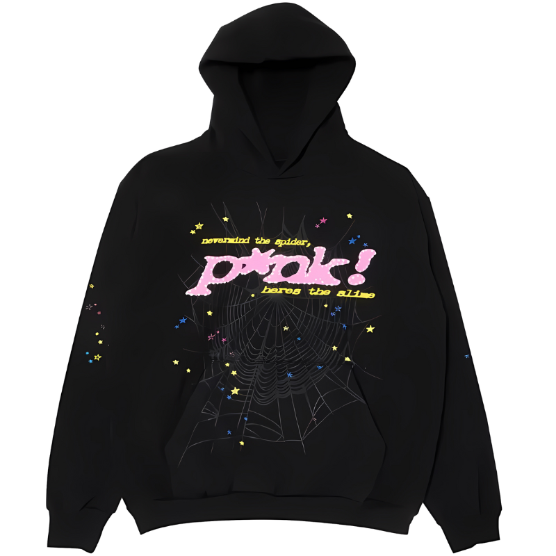 Sp5der p*nk V1 Hoodie (Black)