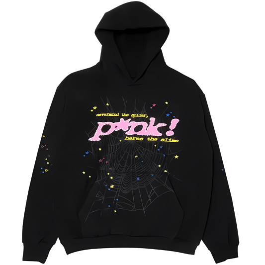 Sp5der p*nk V1 Hoodie (Black)