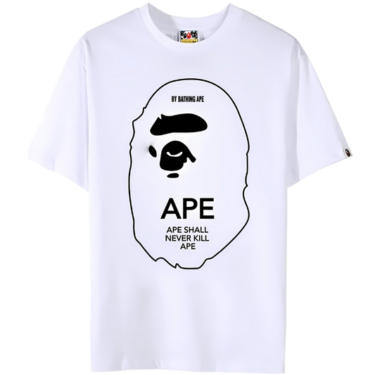 Bape "Ape Shall Not Kill Ape" White T-Shirt