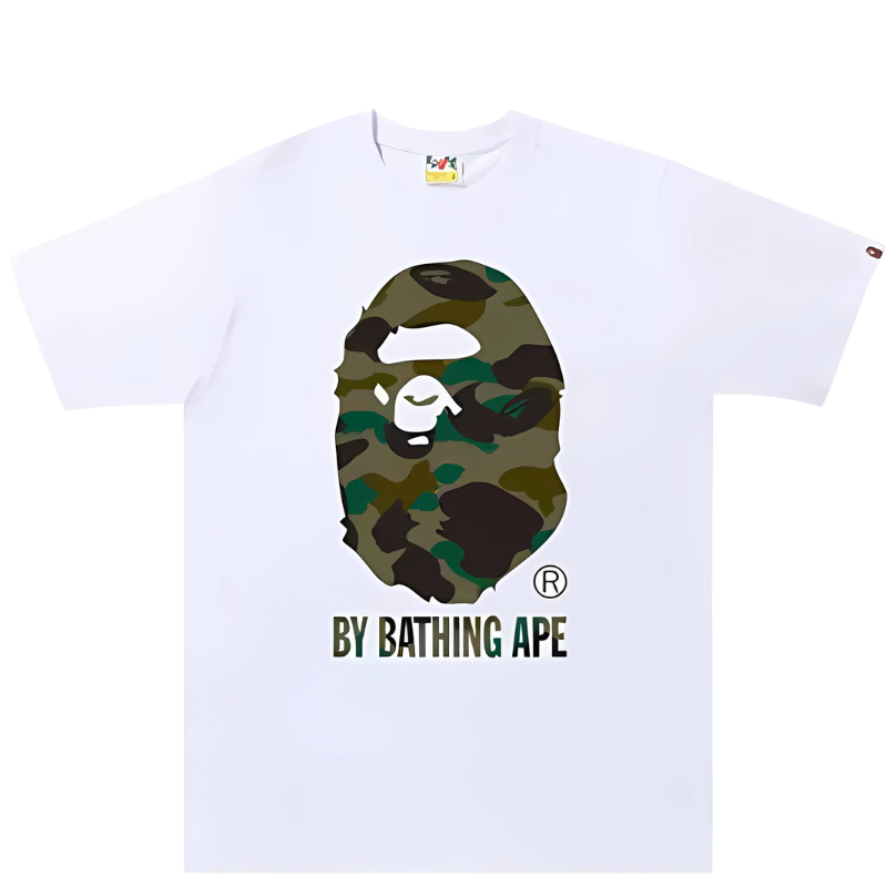 Bape 1st Camo By Bathing Ape Tee 'White/Green'
