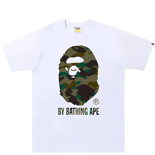 Bape 1st Camo By Bathing Ape Tee 'White/Green'