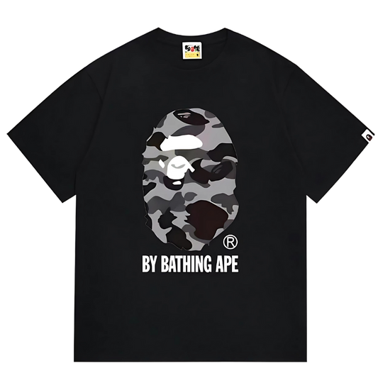 Bape Grey Camo Black T-Shirt