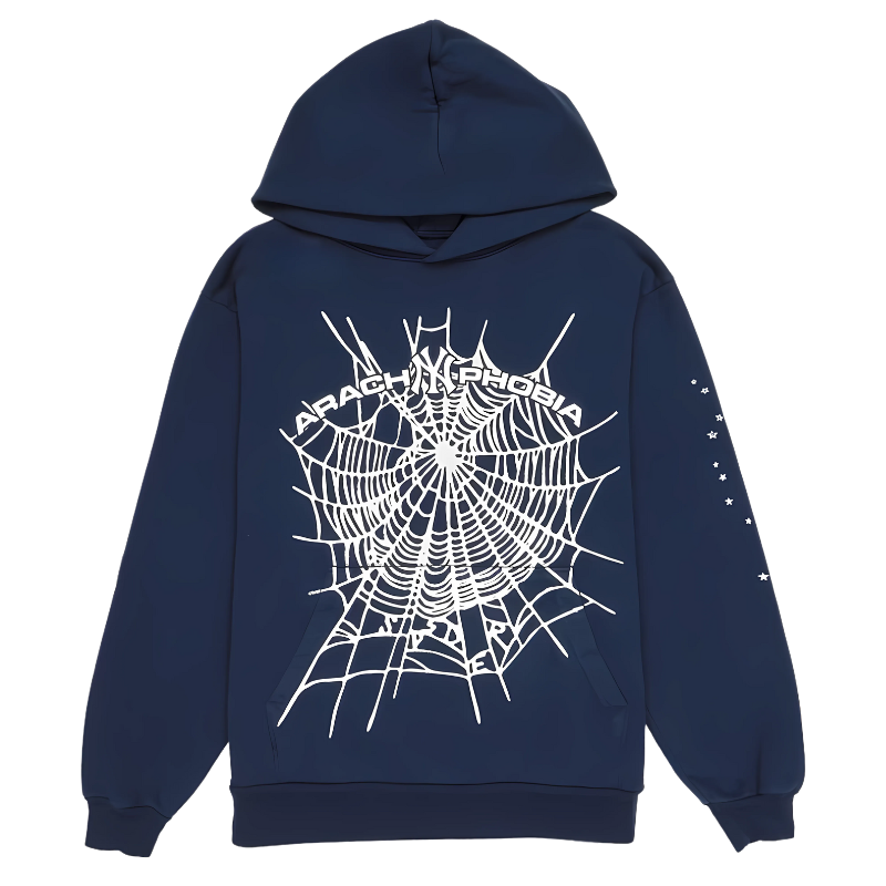 Sp5der Navy Arachnyphobia Hoodie
