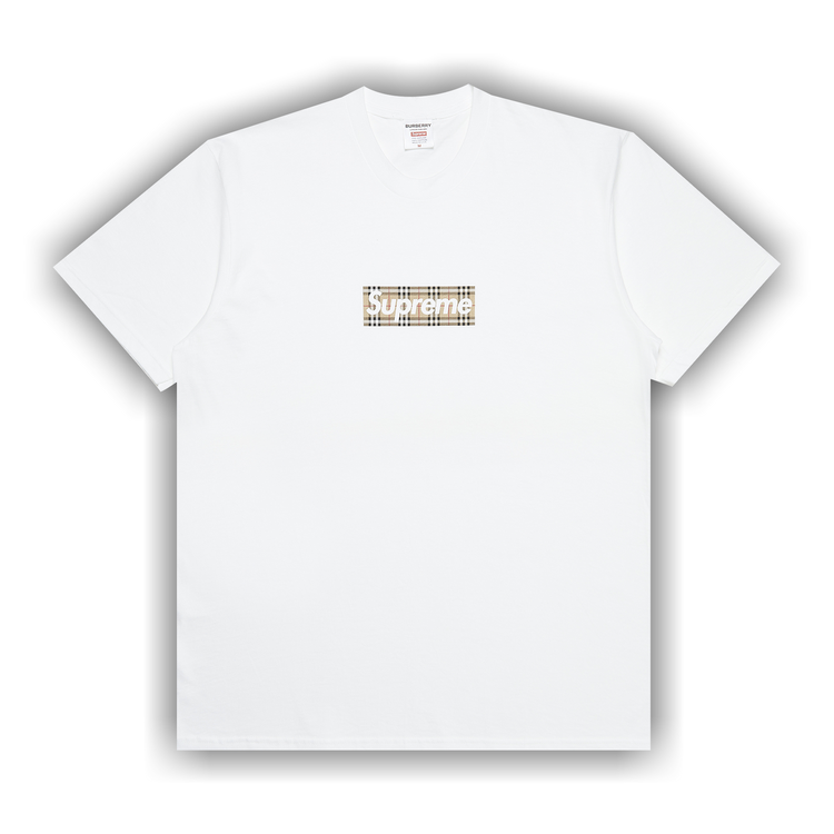 Supreme X Burberry Box T-Shirt (White)